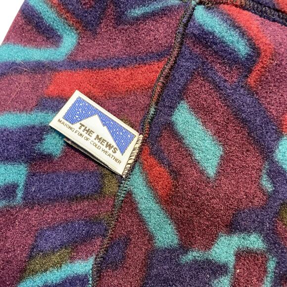Vintage The Mews Making Fun of Cold Neck Gaiter Weather Fleece Polartec Muff USA - Picture 3 of 12